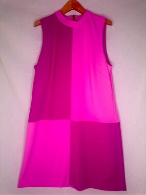 Trina Turk Two-Tone Fuchsia/Pink Sleeveless Mini Dress NWT